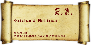 Reichard Melinda névjegykártya